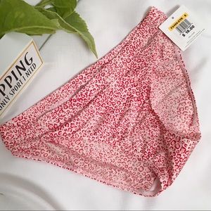 Calvin Klein Red & White Leopard Panty